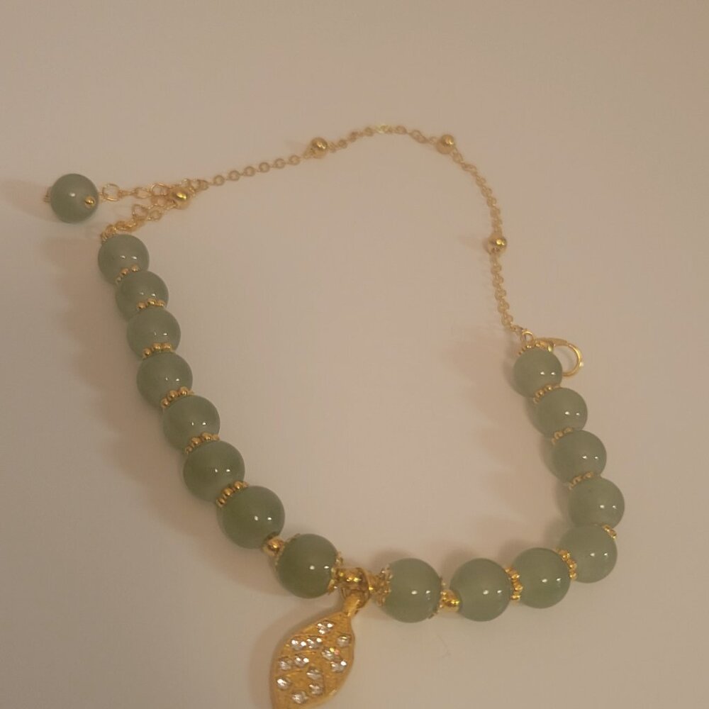 Esquisite Women's  Green Jade Bracelet